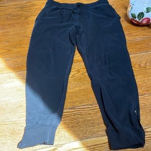Carbon brand black joggers.  Zipper hems. Size Large.